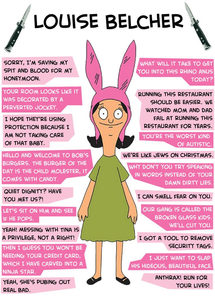 Bob’s Burgers Birthday Decorations - Louise Bob's Burgers Quotes - HD Wallpaper 