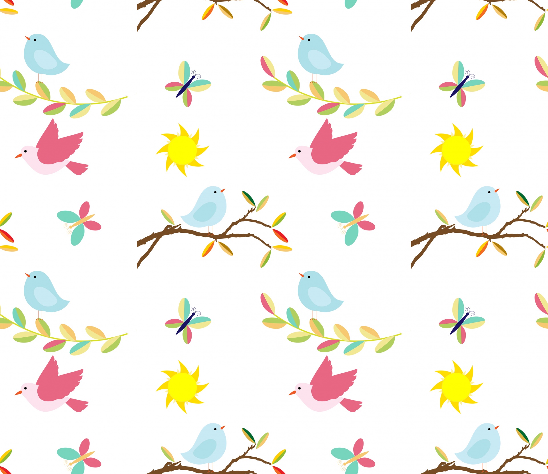 Birds Bird Cute Free Photo - Backgrounds For Ipads Cute - HD Wallpaper 