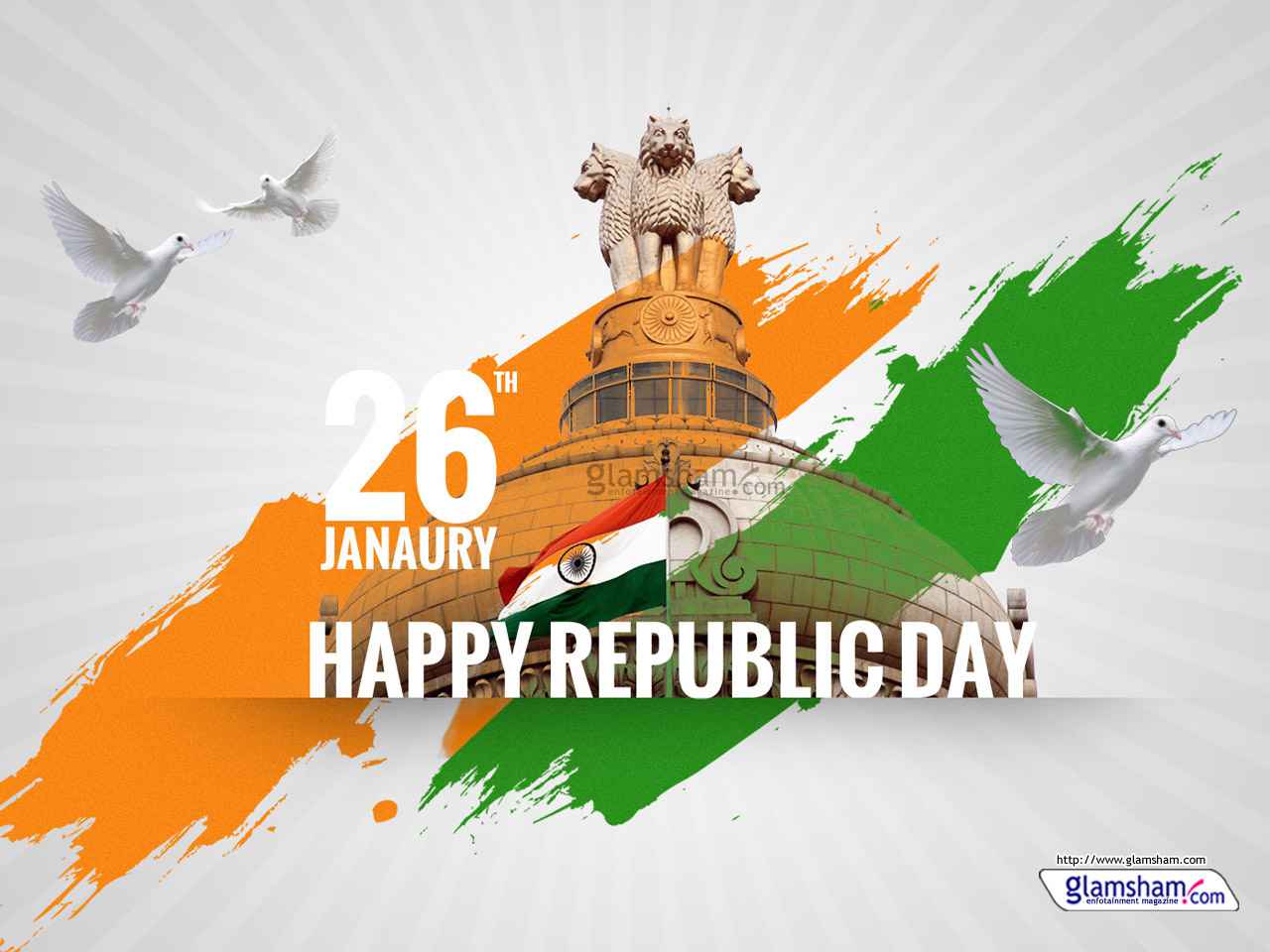 Republic Day Images Gif - Vidhana Soudha - HD Wallpaper 