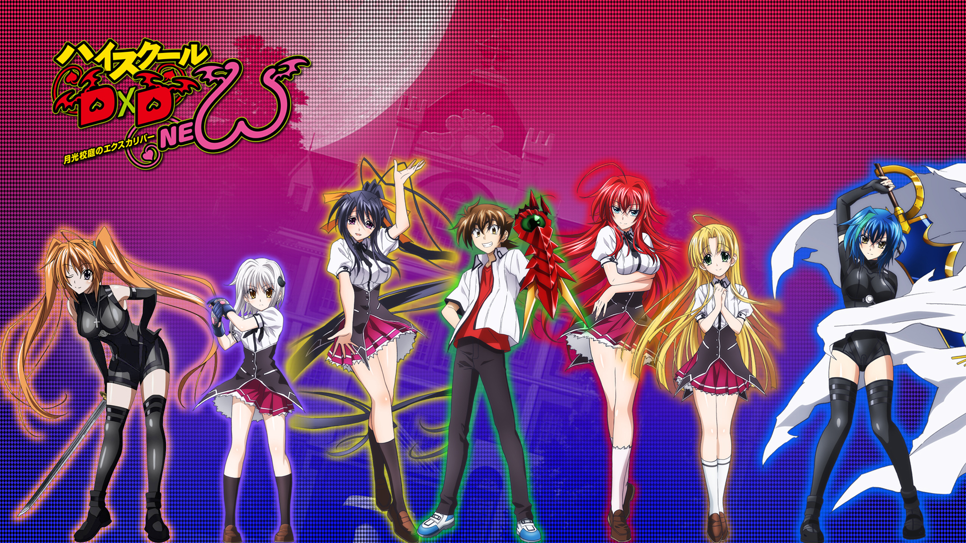 Highschool Dxd Full Team - HD Wallpaper 