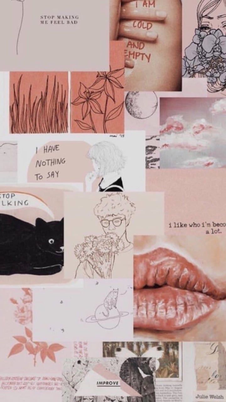 Aesthetic Collage 720x1280 Wallpaper Teahub Io