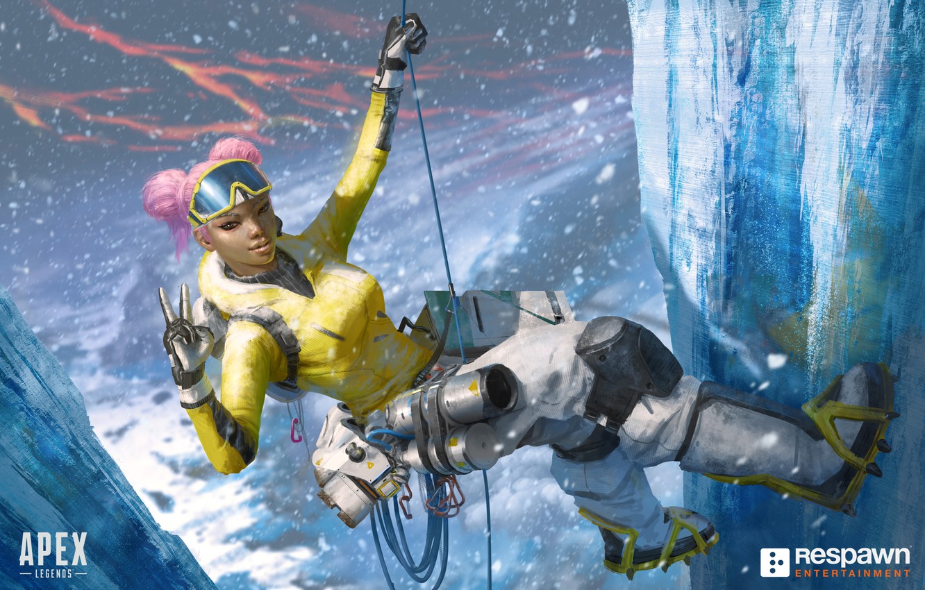 Photo Wallpaper Girl, Climber, Art, Ajay Che, Lifeline, - Lifeline Wallpaper Apex Legends - HD Wallpaper 