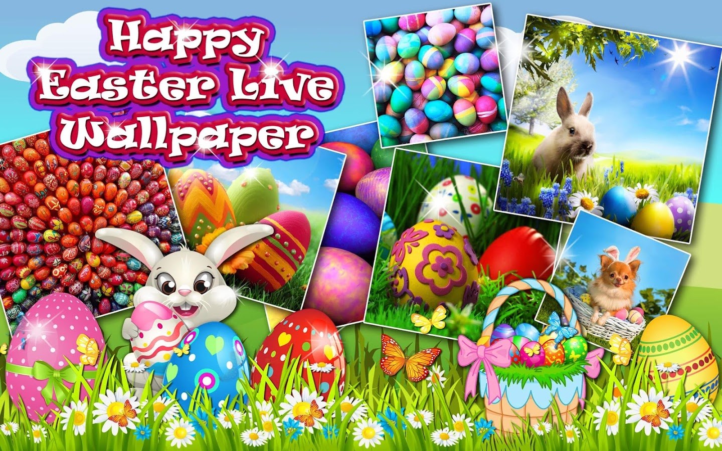 Easter Live Wallpaper - Cartoon - HD Wallpaper 