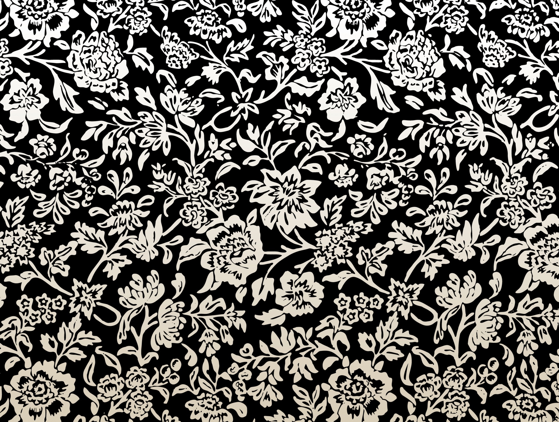 Floral Background Black Free Photo - Floral Background Black And White - HD Wallpaper 
