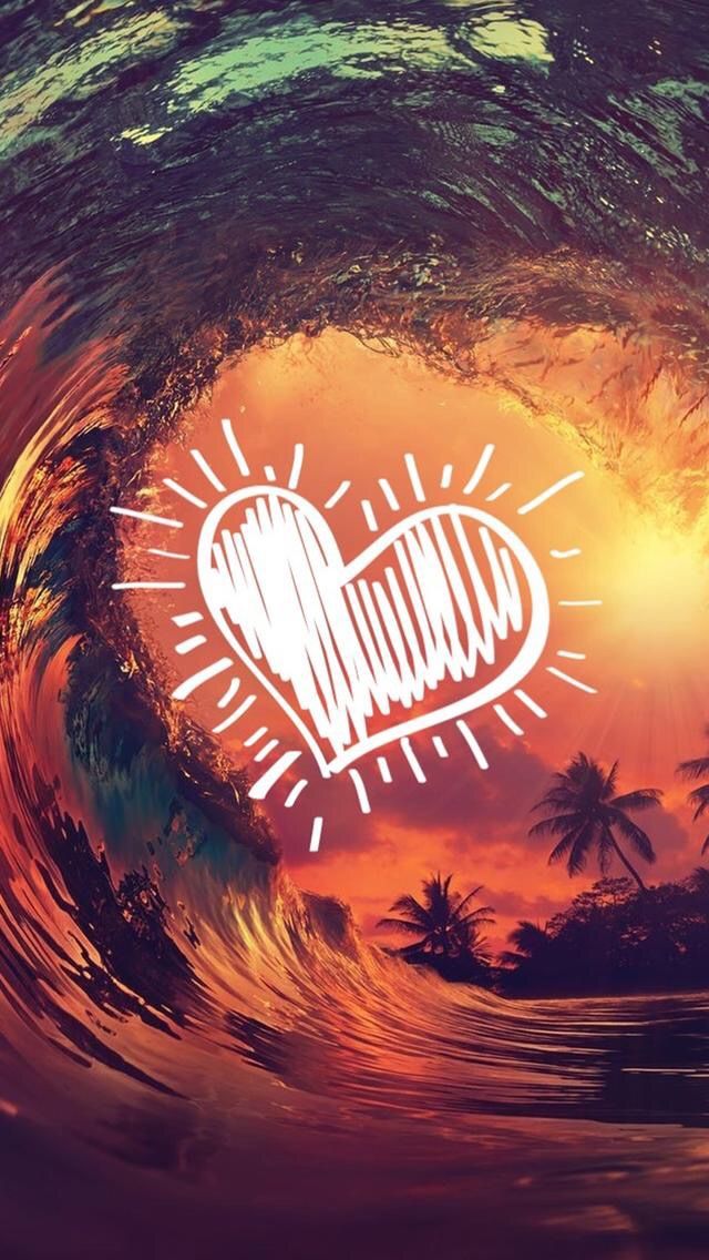 Praia Por Do Sol 640x1136 Wallpaper Teahub Io