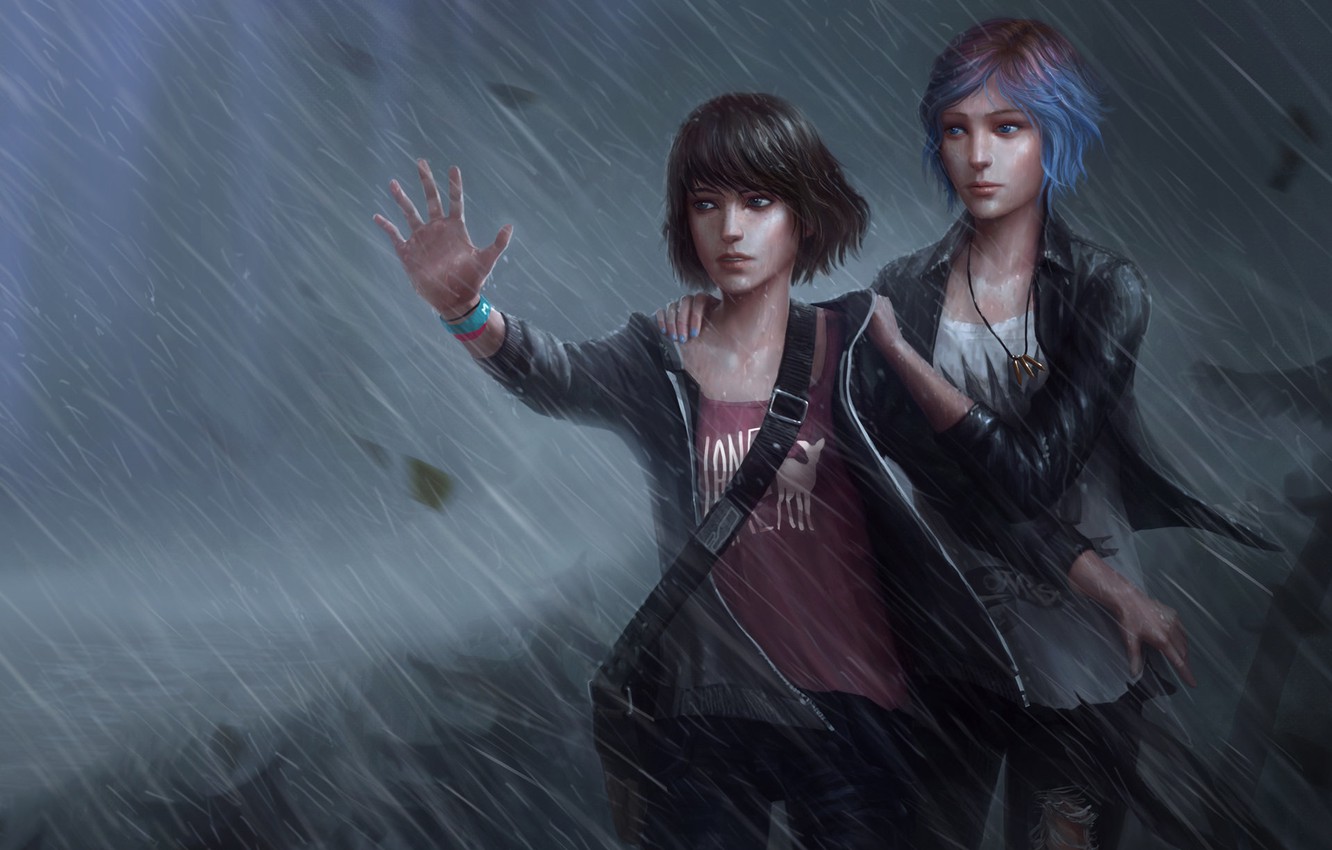 Photo Wallpaper Rain, The Storm, Rain, Max, Price, - Life Is Strange Artworks - HD Wallpaper 