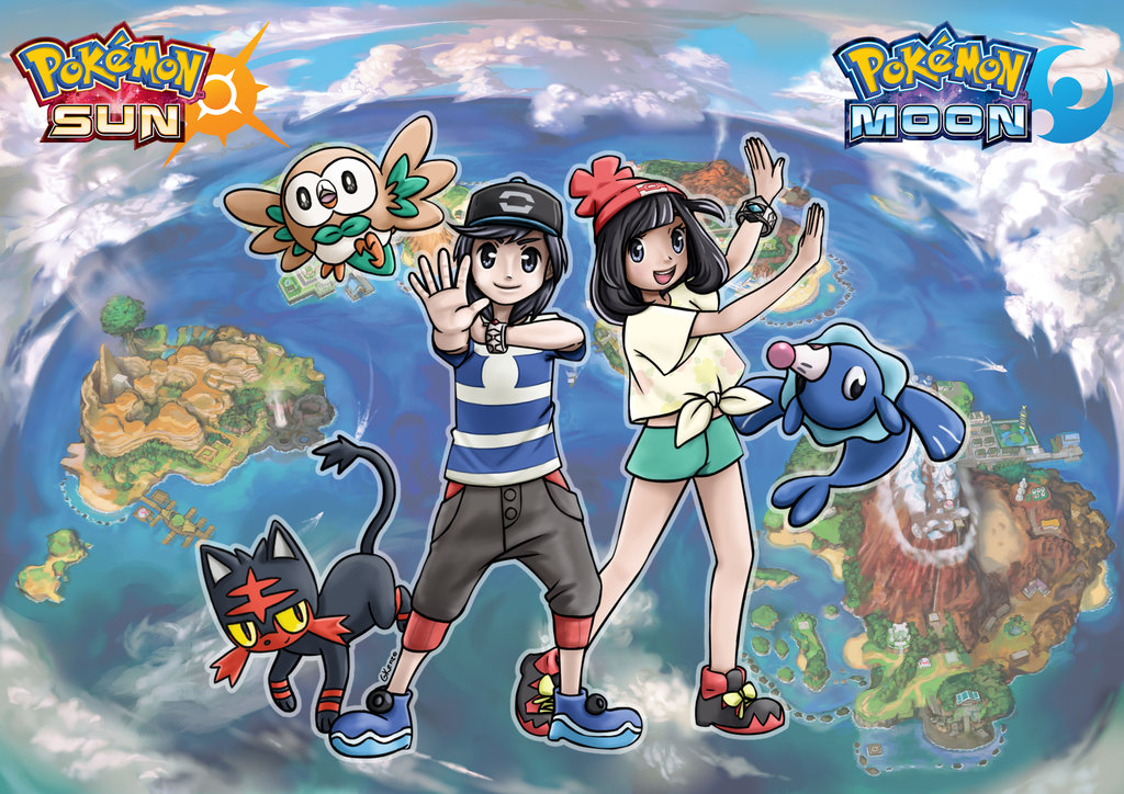 Pokemon Sun Moon Backgrounds - Pokemon Sun & Moon - HD Wallpaper 