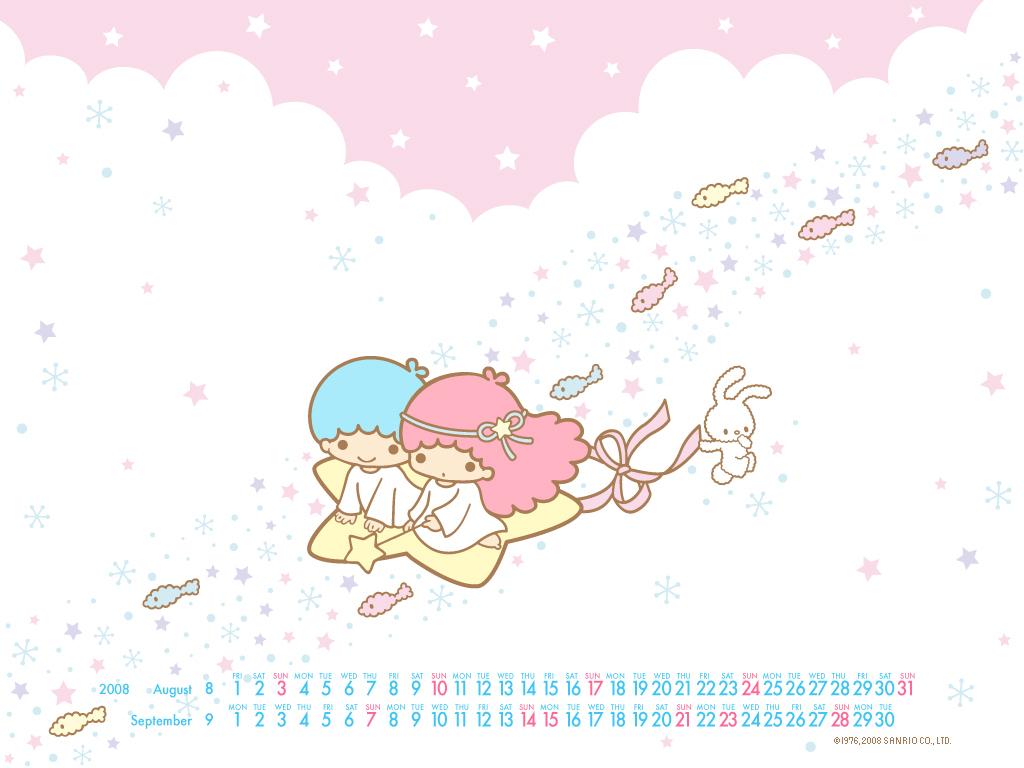 Little Twin Stars Background - HD Wallpaper 