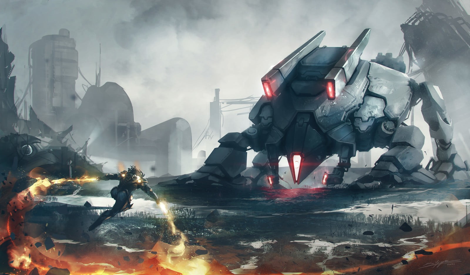 War Robot Sci Fi - HD Wallpaper 