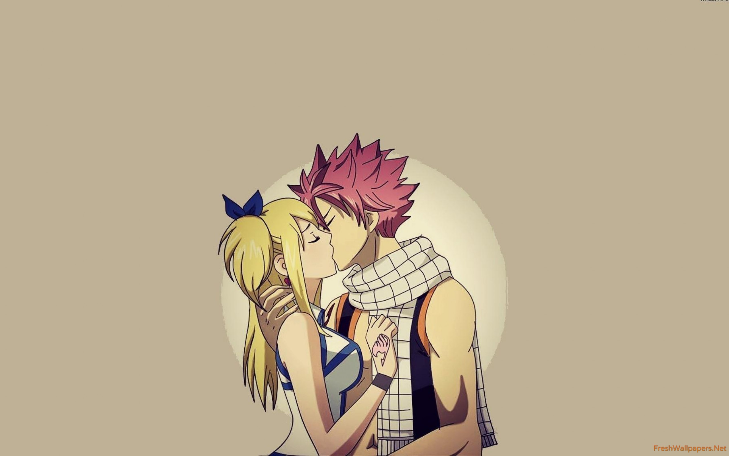 Fairy Tail Hd Natsu Y Lucy - HD Wallpaper 