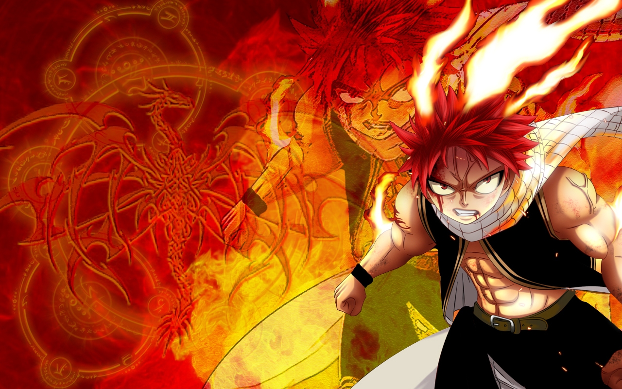 Erza Scarlet Natsu Dragon Slayer Fairy Tail 817155 - Natsu Dragon Force Fairy Tail - HD Wallpaper 