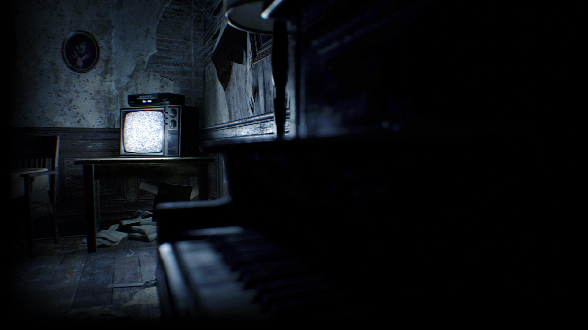 Resident Evil 7 Tv - HD Wallpaper 