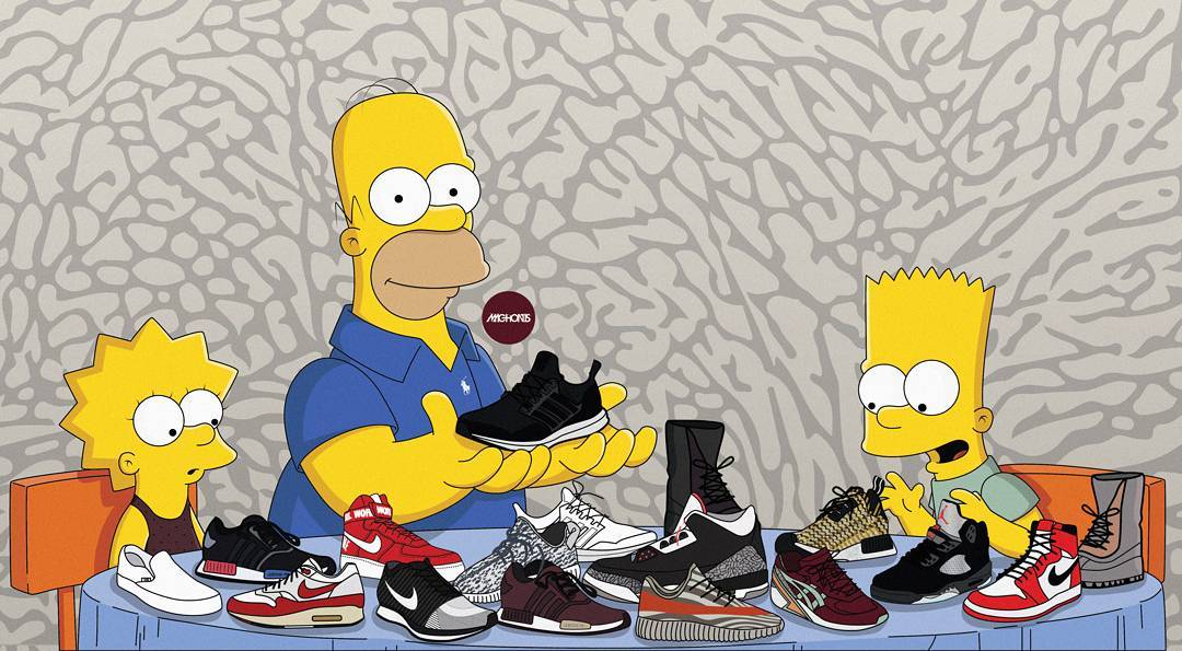 Sneakers Simpsons - HD Wallpaper 