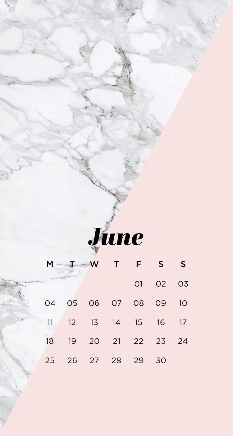 June 2019 Calendar Marble - HD Wallpaper 