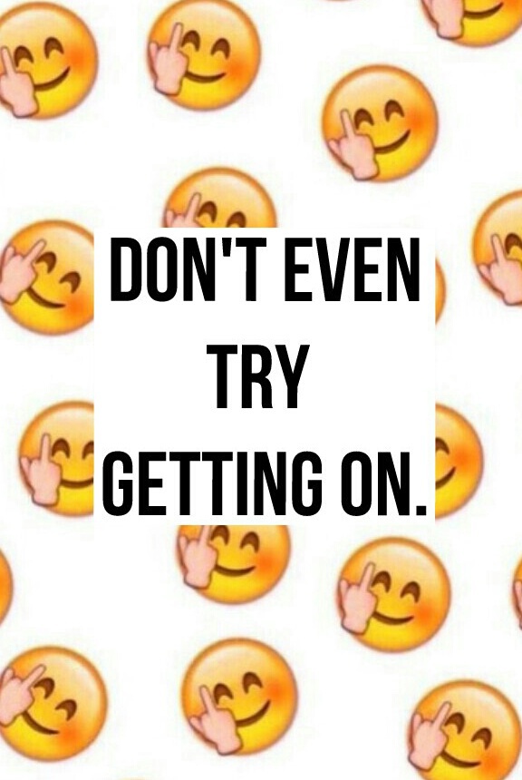 Wallpaper, Background, And Emoji Image - Smile Emoji With Middle Finger - HD Wallpaper 
