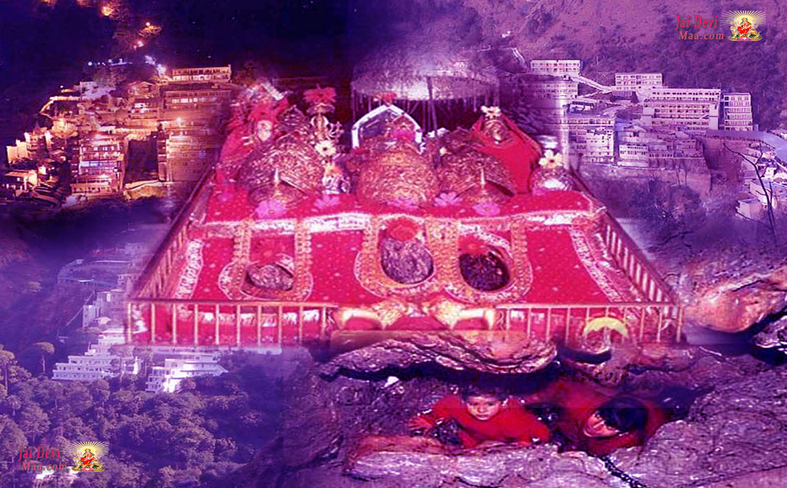 Vaishno Devi Temple Ahmedabad - HD Wallpaper 