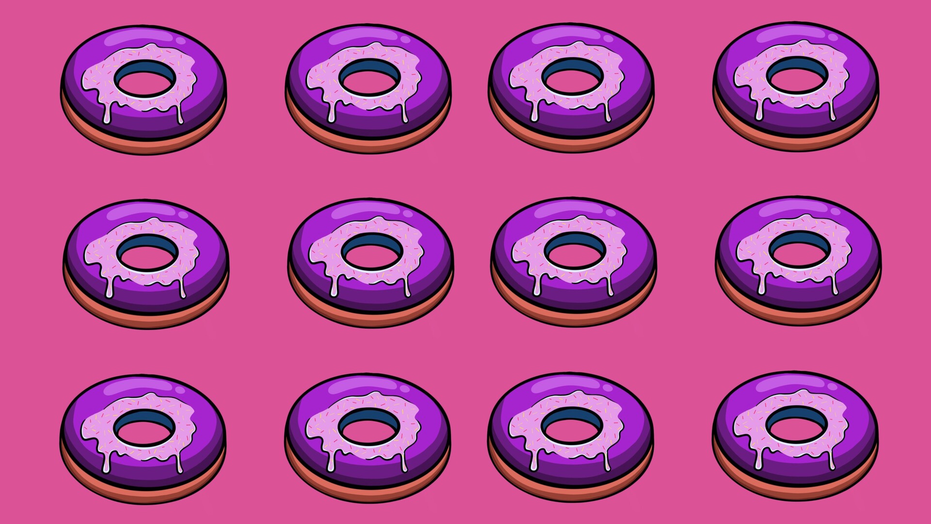 Wallpaper Doughnut, Sweets, Pattern, Baking, Sweet - Circle - HD Wallpaper 