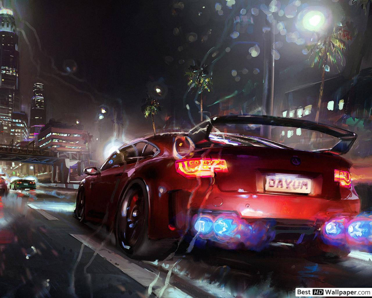 City Street Race Art - HD Wallpaper 