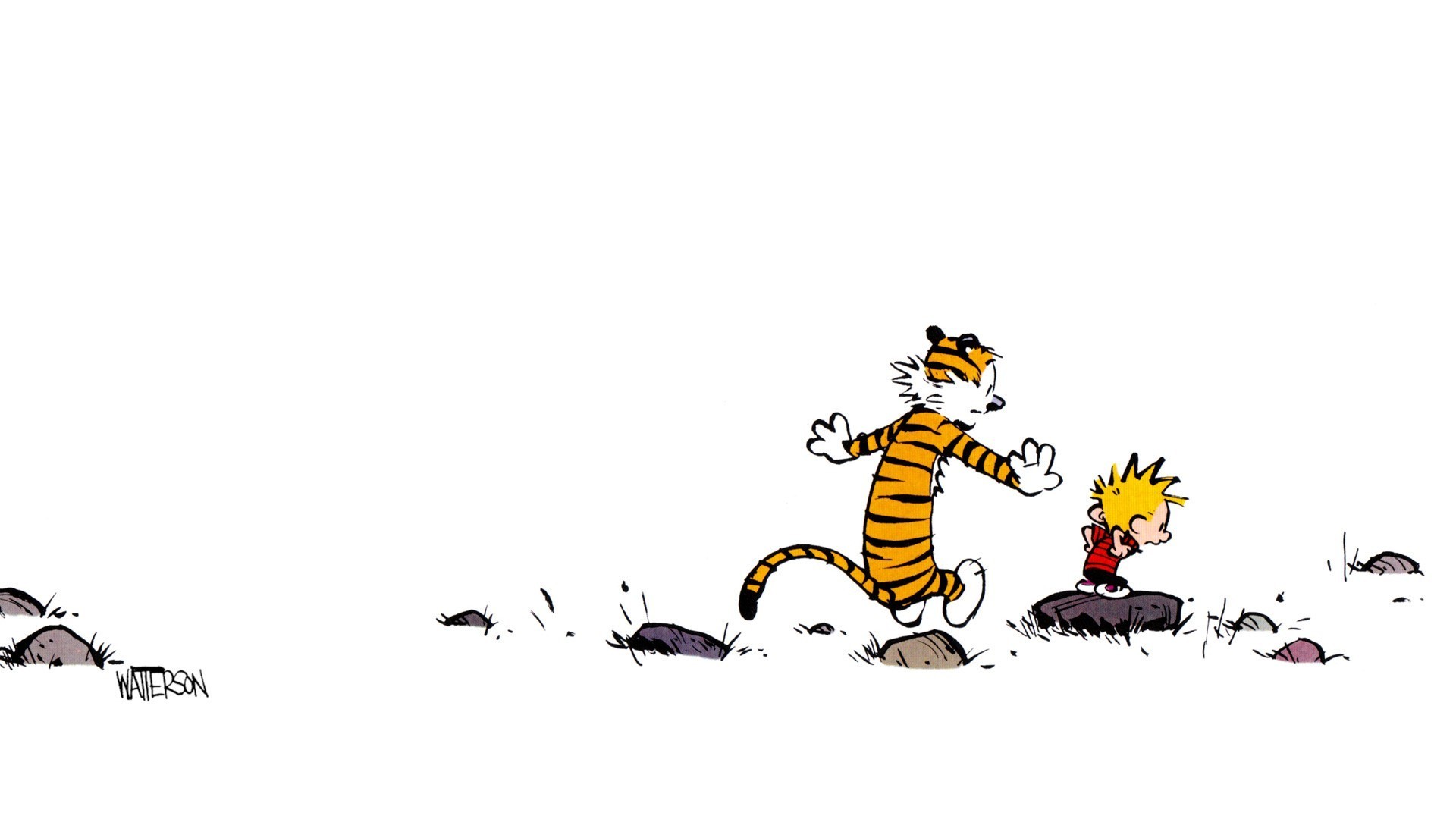 Explore Calvin And Hobbes Wallpaper And More 
 Data-src - Happiness Calvin And Hobbes - HD Wallpaper 