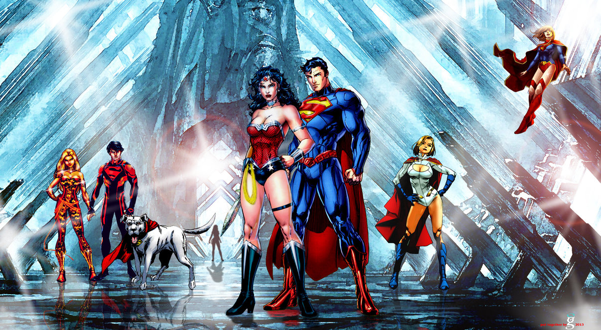 Wonder Woman New 52 Wallpaper Desktop Background - Superman And Wonder Woman Background - HD Wallpaper 