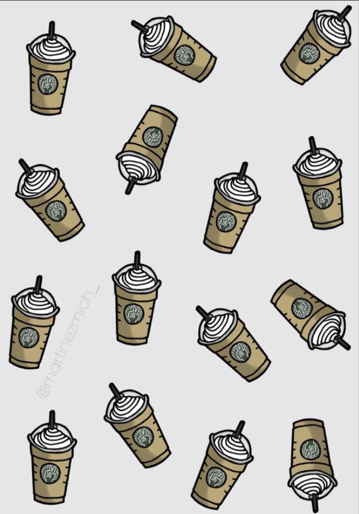 #background #emojis #emoji #wallpaper #lockscreen #starbucks - Starbucks - HD Wallpaper 