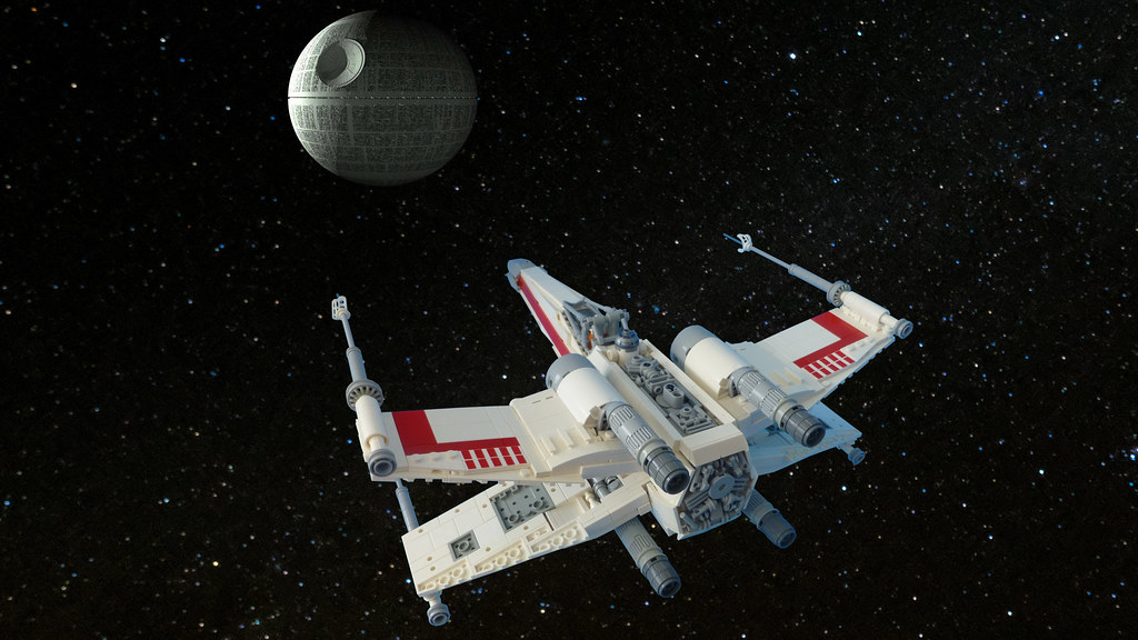 Death Star X Wing - HD Wallpaper 