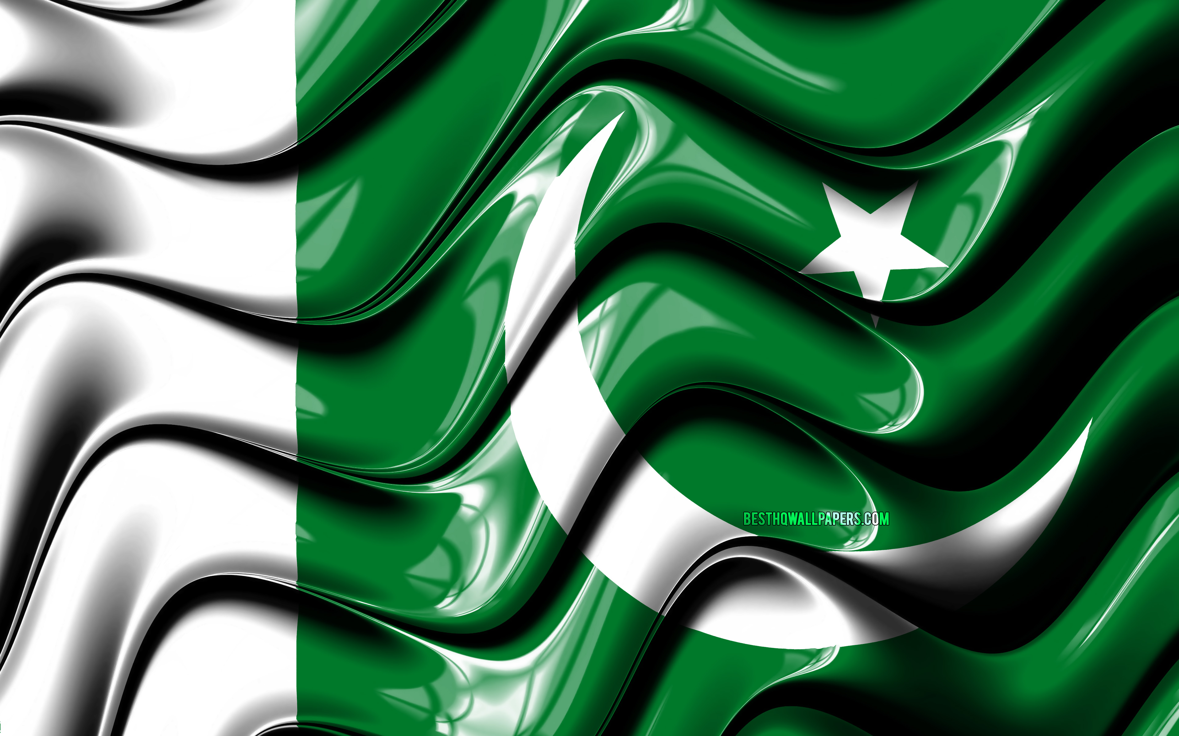 Pakistani Flag, 4k, Asia, National Symbols, Flag Of - Trinidad Flag - HD Wallpaper 
