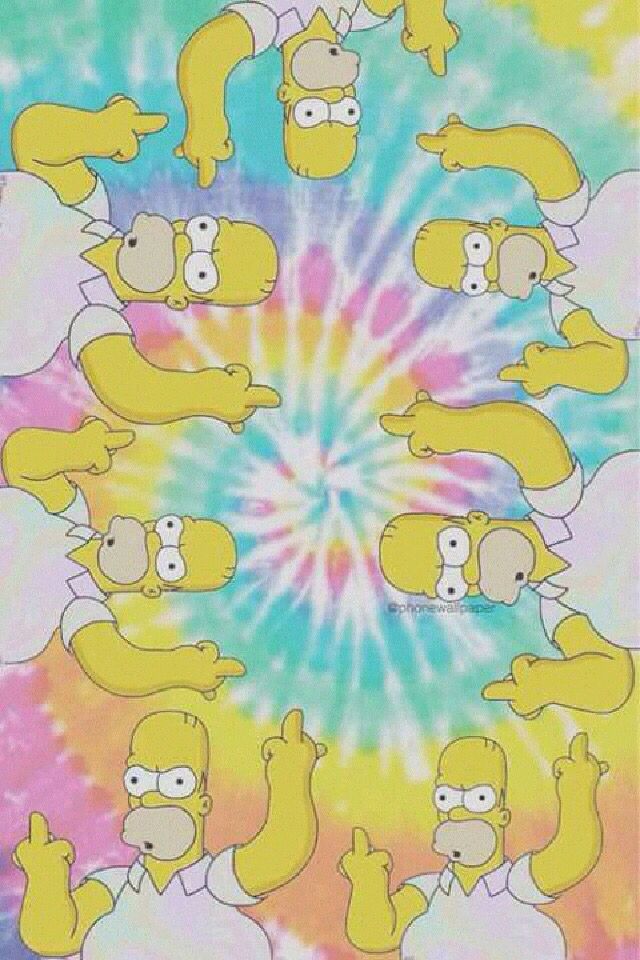 Simpsons Wallpaper Trippy - HD Wallpaper 