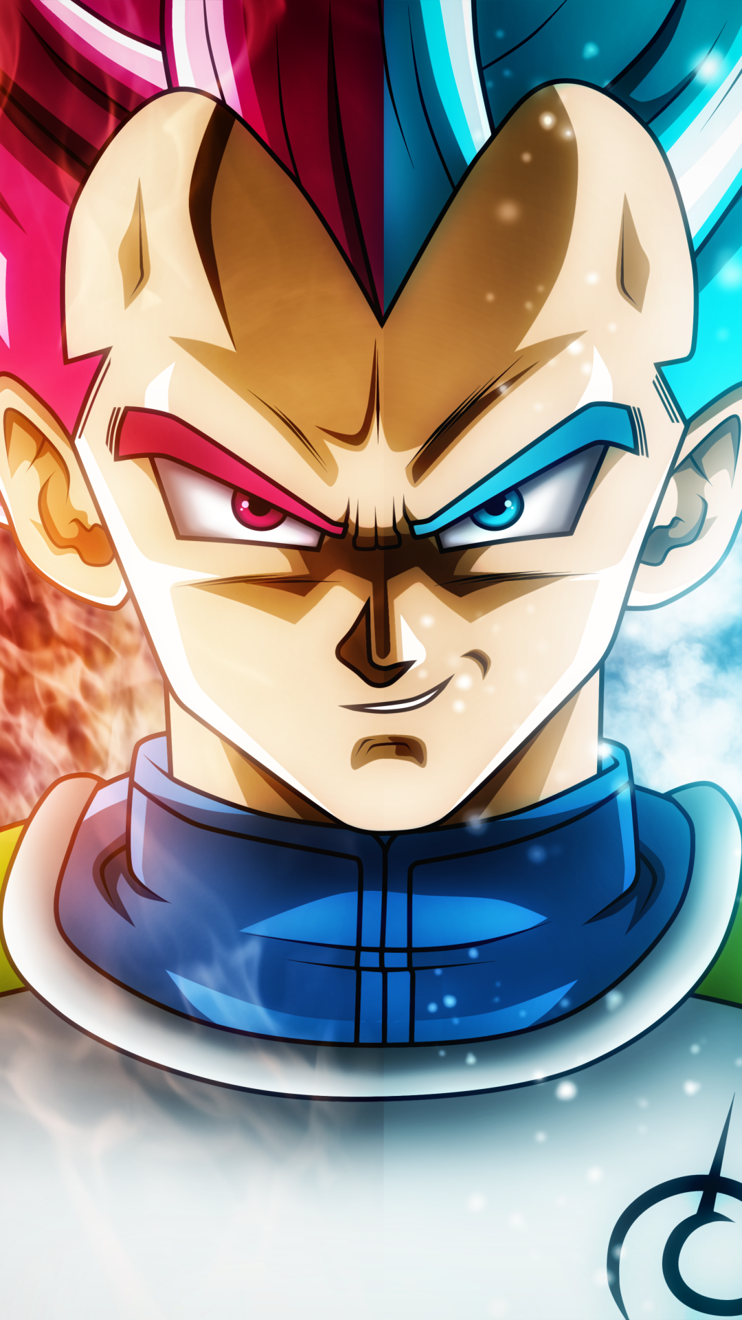 Vegeta Blue And Red - HD Wallpaper 