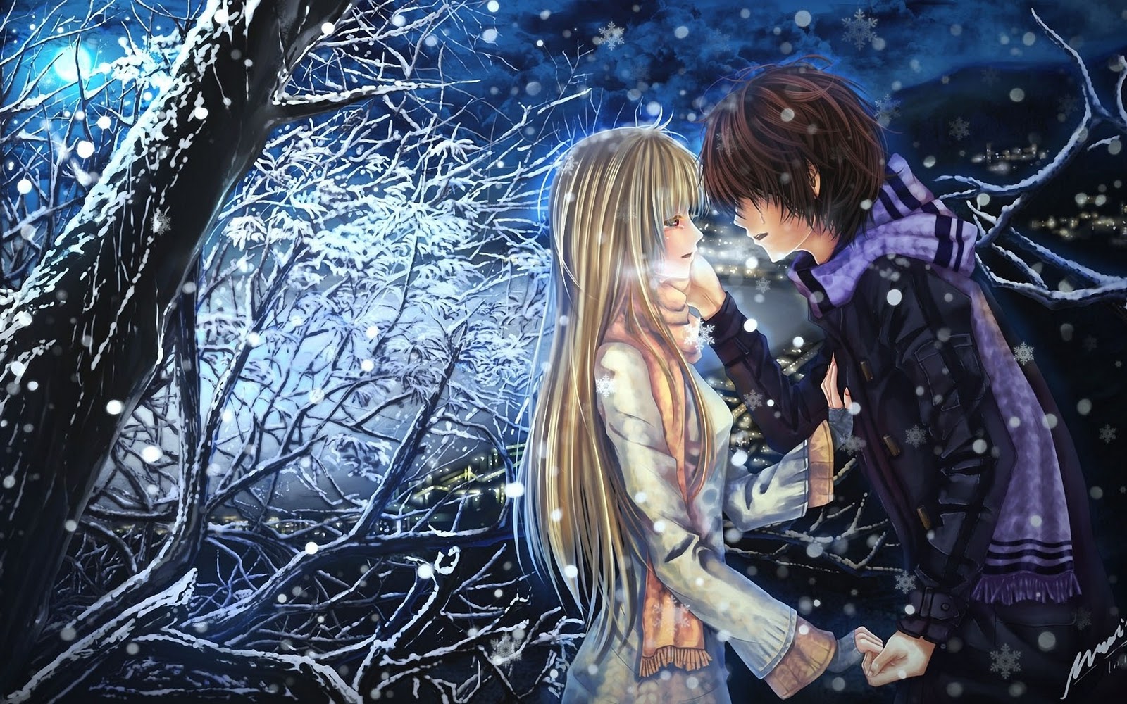 Image For Honey - Romantic Anime Wallpaper Hd - HD Wallpaper 
