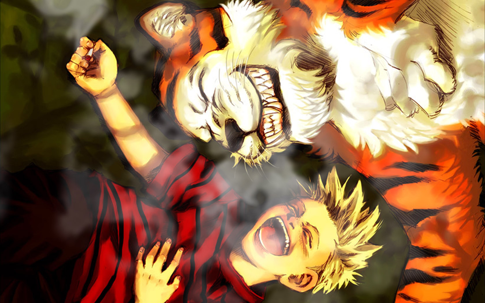 Calvin And Hobbes Manga - HD Wallpaper 