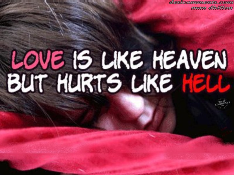 Quote True Love Hurts - HD Wallpaper 