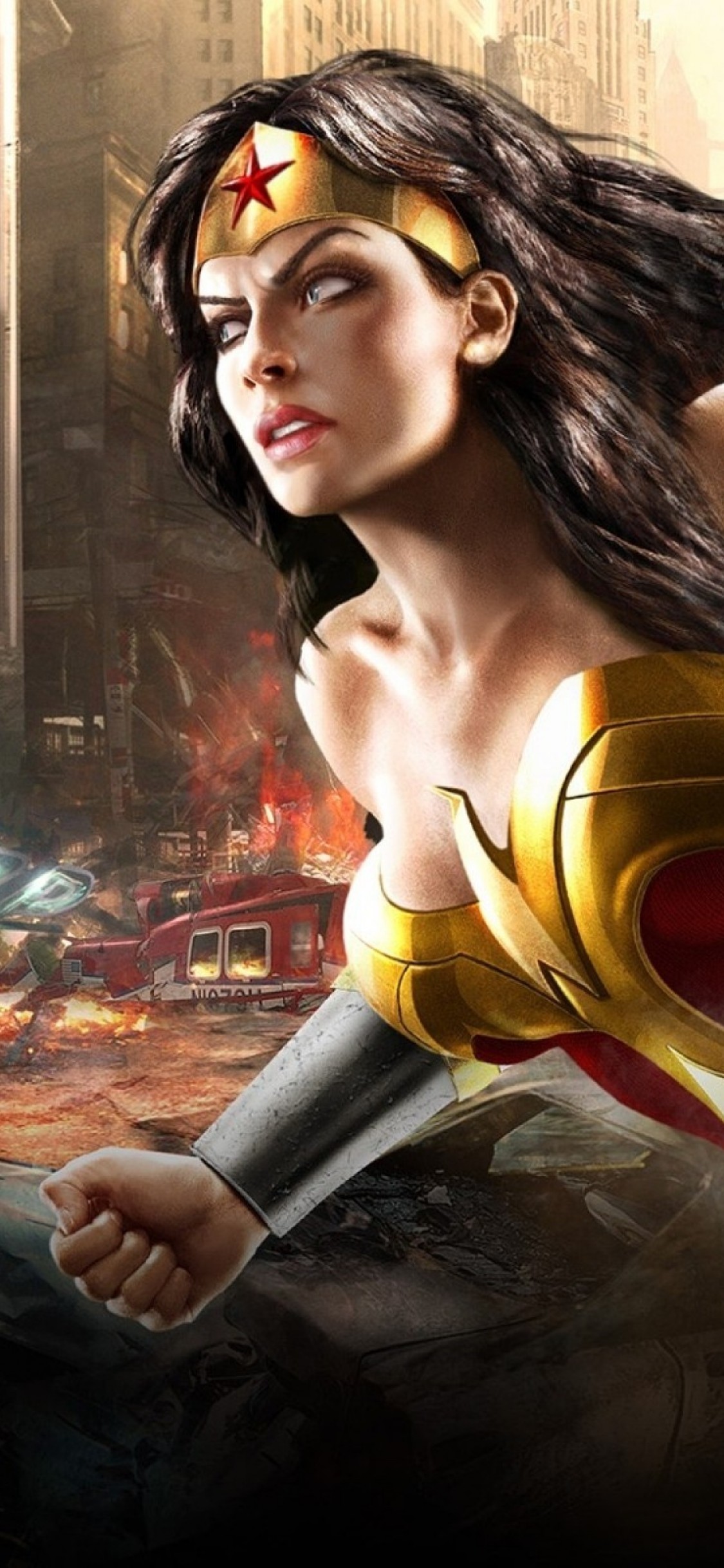 Iphone X Wonder Woman Wallpaper - Dc Universe Online Wonder Woman - HD Wallpaper 