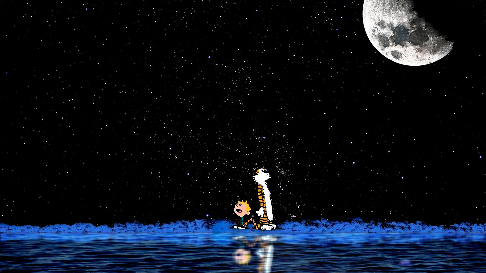 Calvin And Hobbes Edit - HD Wallpaper 