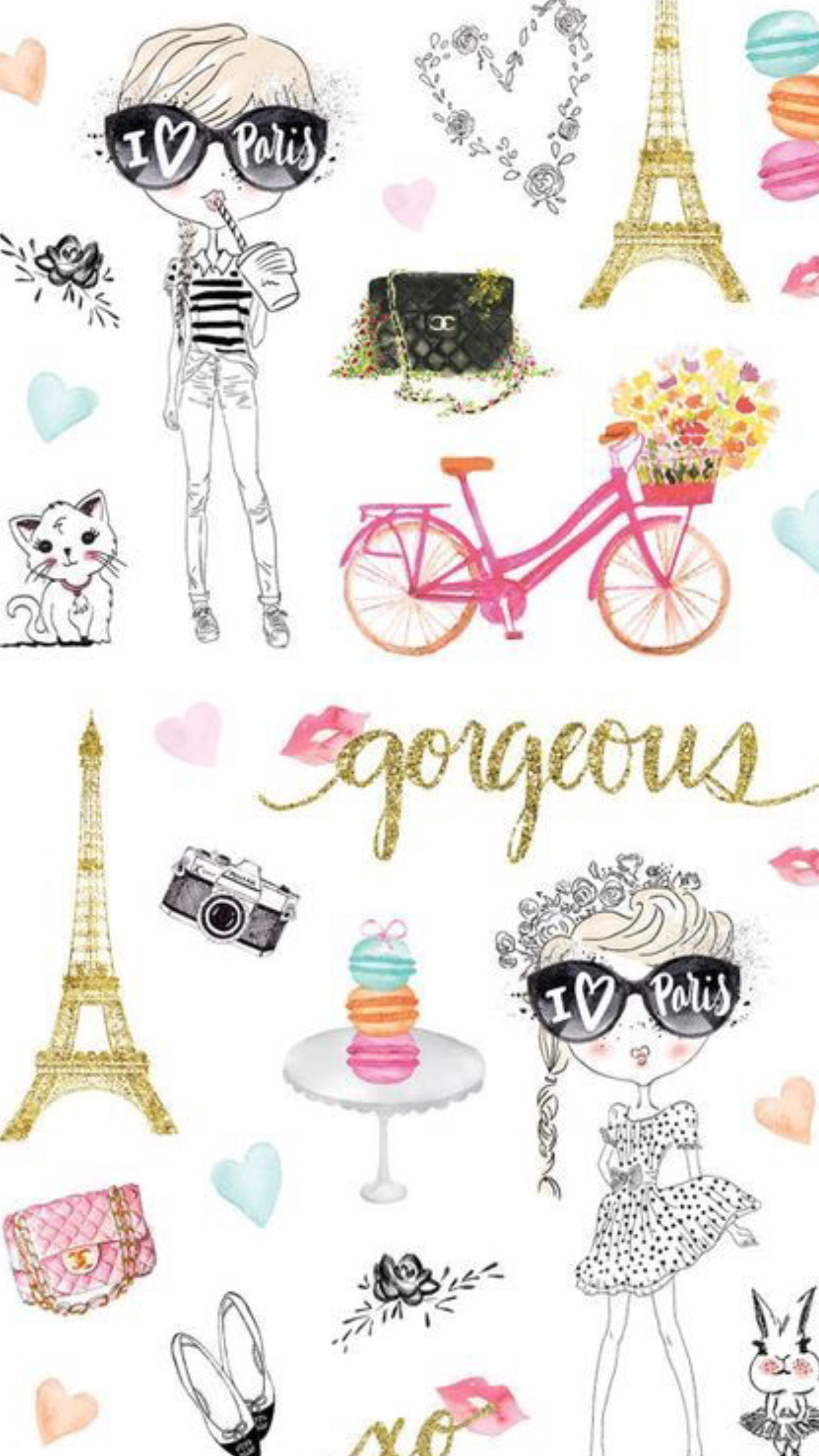 Cute Paris Iphone Wallpapers Pinterest - Iphone Cute Paris - HD Wallpaper 