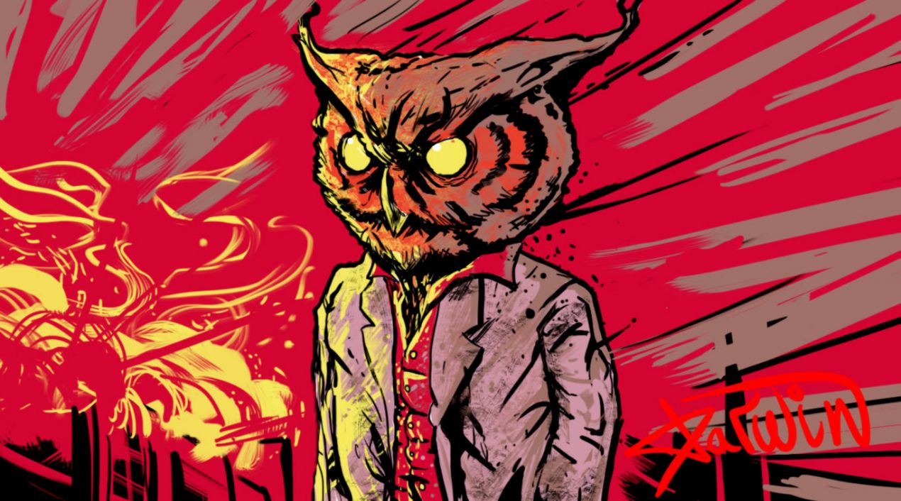 Artstation Rasmus From The Hotline Miami Bogdan Belokon - Hotline Miami Wallpaper Rasmus - HD Wallpaper 