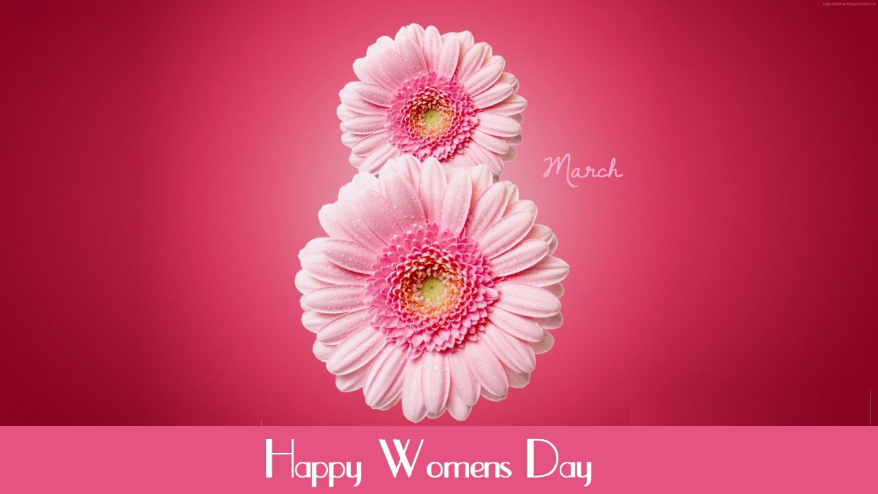 8 March Happy Women's Day - HD Wallpaper 