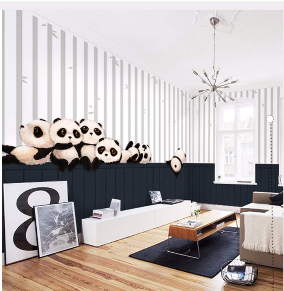 Dalxsh 5d Mural Chinese Cute Panda Wallpaper Animal - Scandinavian With  Brown Wood Floors - 976x1000 Wallpaper 