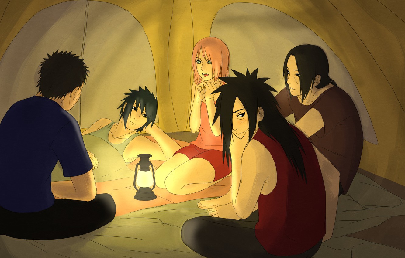 Photo Wallpaper Lantern, Tent, Naruto, Art, Itachi - Sasusaku Steampunkskulls - HD Wallpaper 