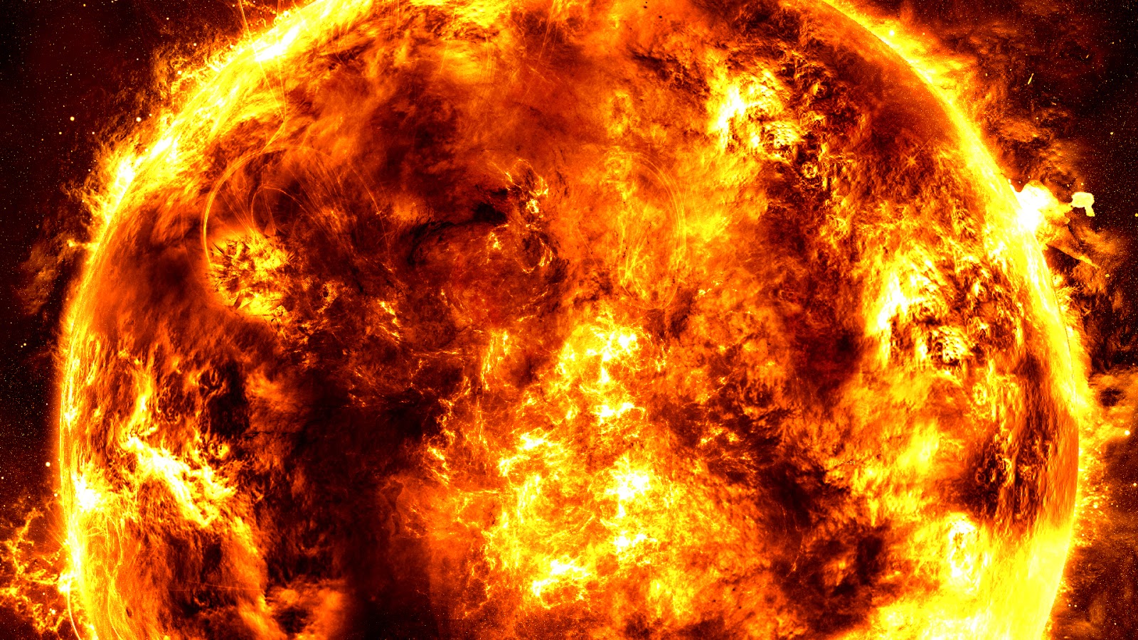 Close Up Burning Sun Wallpaper Hd - Sun Zoom - HD Wallpaper 