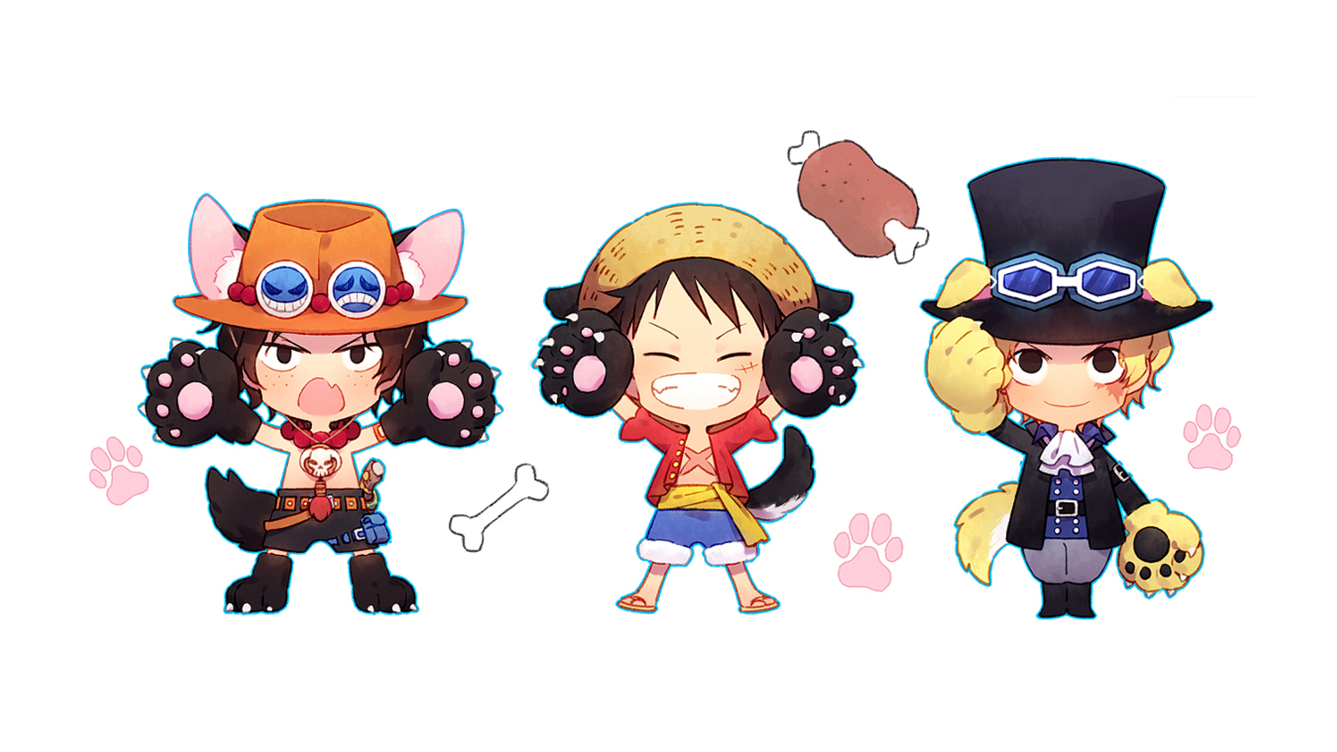 One Piece Ace Chibi - HD Wallpaper 