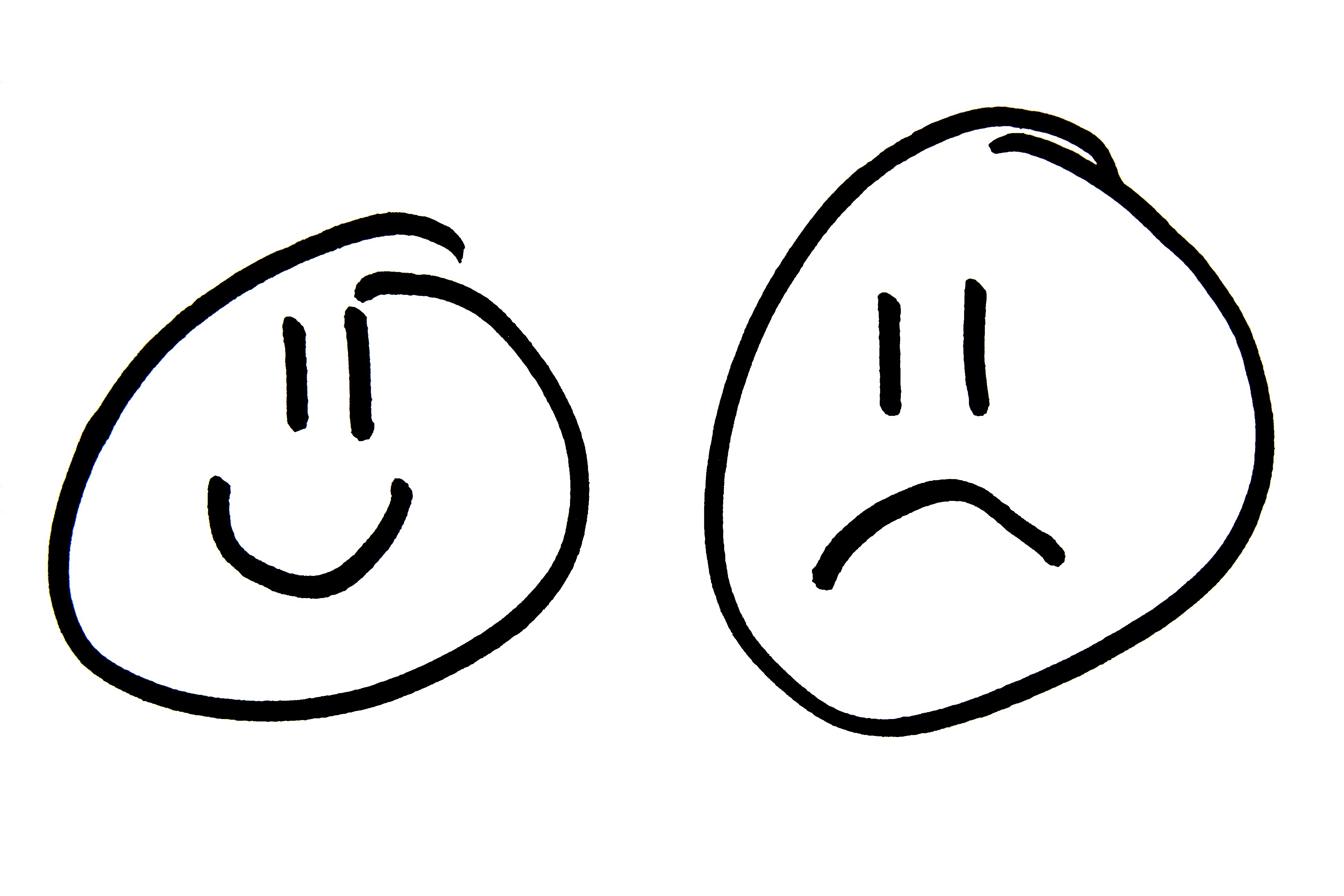 Sad Face Smiley Face Clipart Black And White Free Clipart - Cheerful Attitude - HD Wallpaper 