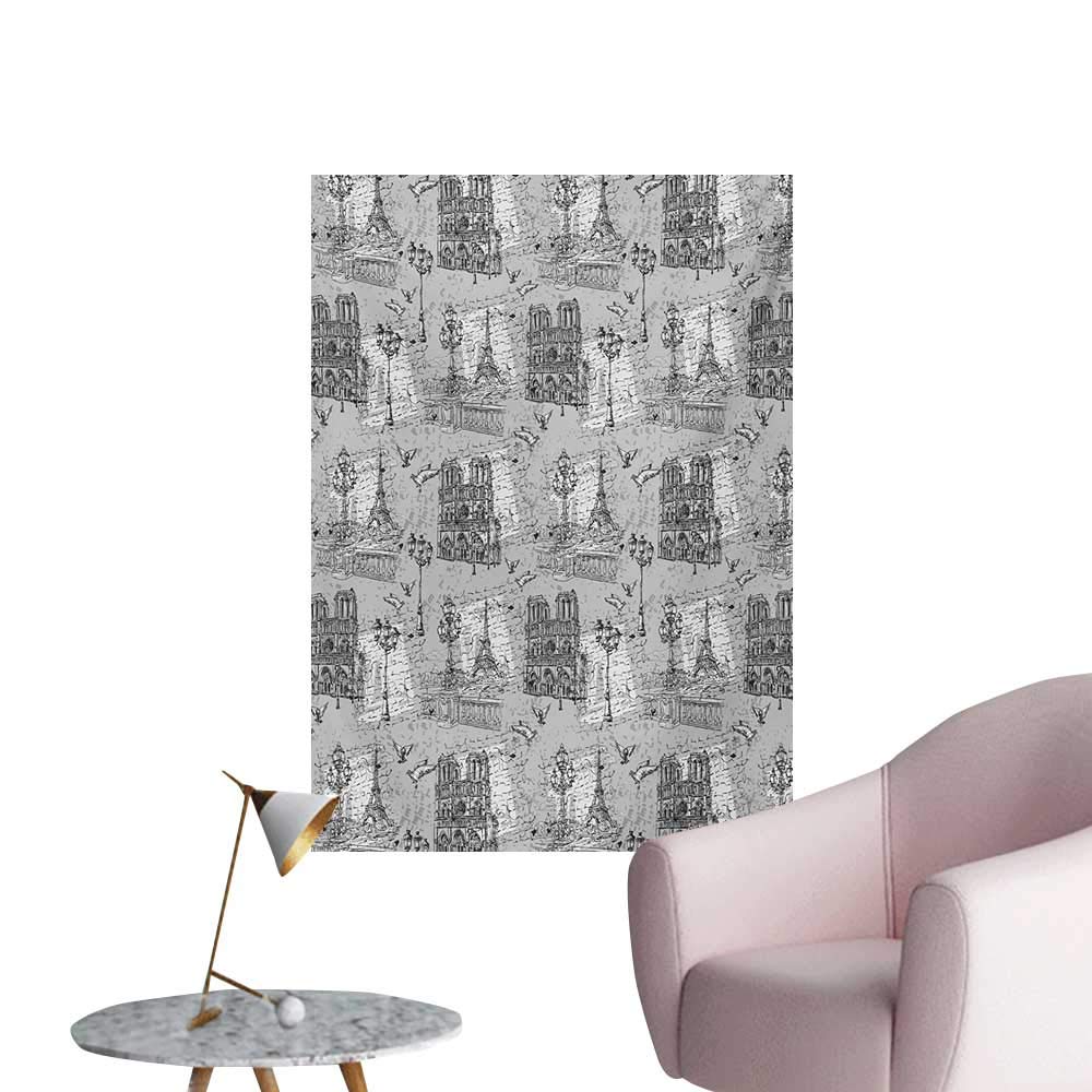 Anzhutwelve Paris Wallpaper Vintage Monochrome Image - Poster - HD Wallpaper 