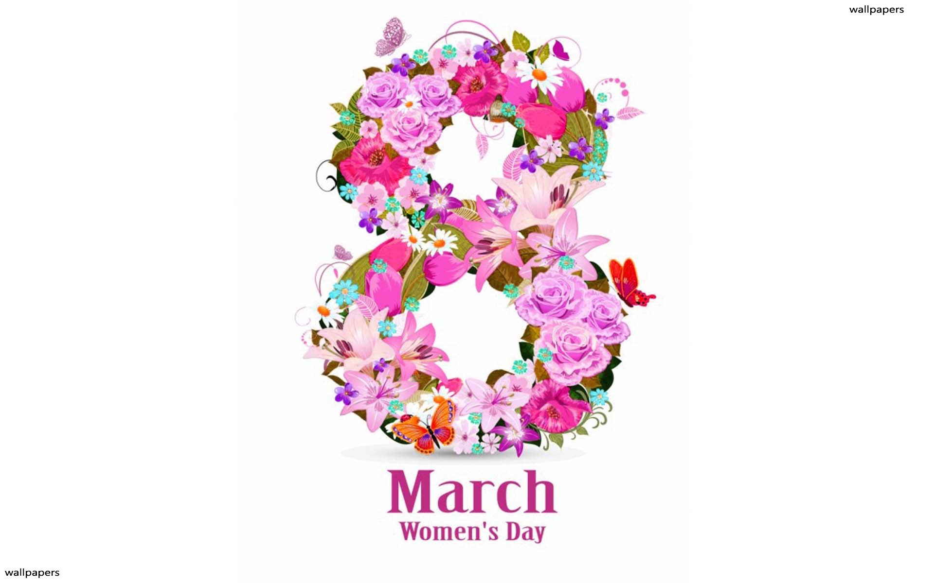 Bouquet Of Flowers For International Day Of Woman - HD Wallpaper 