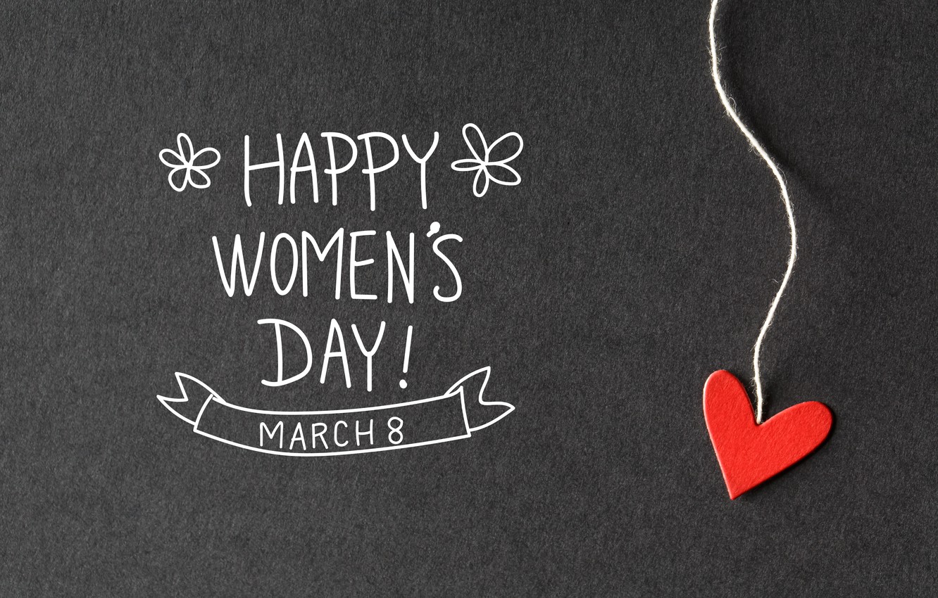 Photo Wallpaper Hearts, Happy, March 8, Heart, Romantic, - Happy Women's Day Hd - HD Wallpaper 
