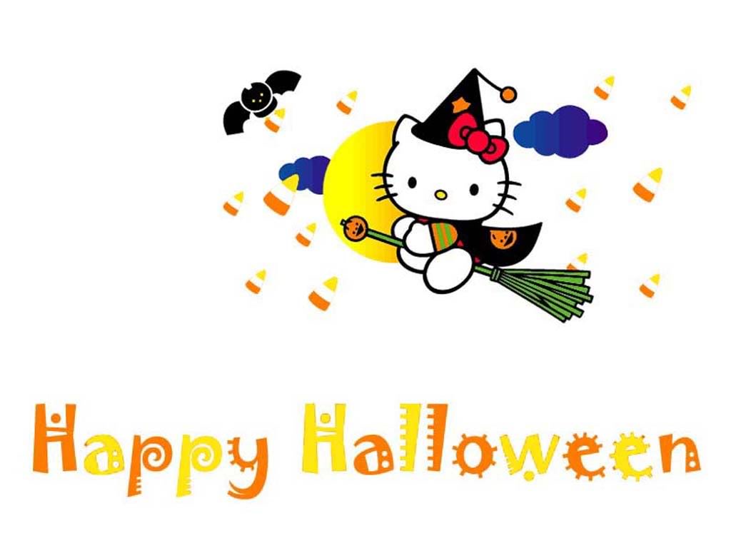 Hello Kitty Backgrounds - Halloween Wallpaper Desktop Hello Kitty - HD Wallpaper 