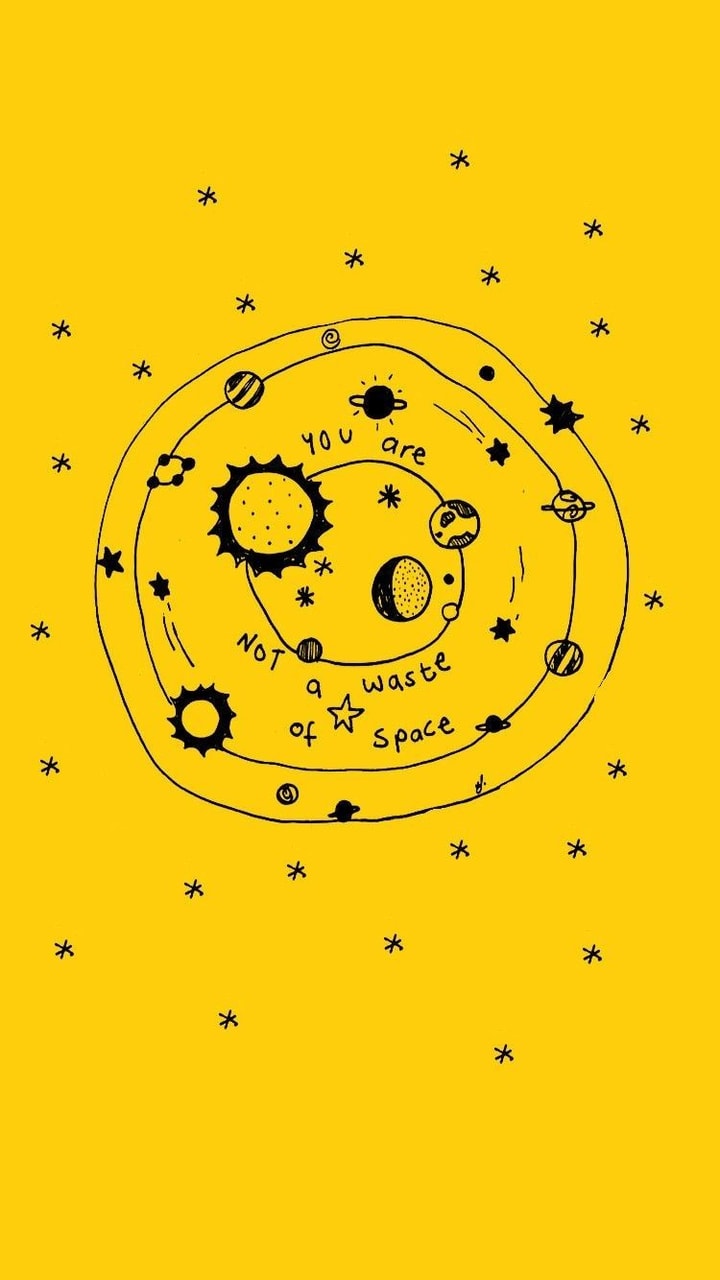 Yellow, Wallpaper, And Space Image - Aesthetic Yellow Space Background - 720x1280 Wallpaper Yellow, Wallpaper, And Space Image - Aesthetic Yellow Space Background - 720x1280 Wallpaper