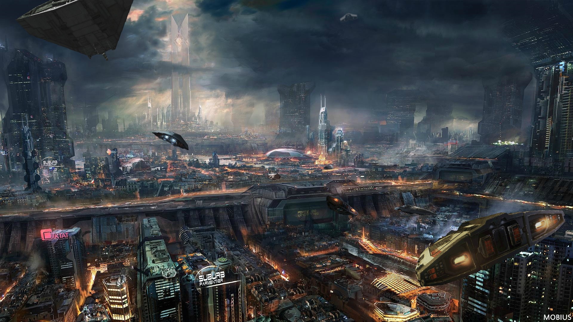 Elite Dangerous Planet City - HD Wallpaper 