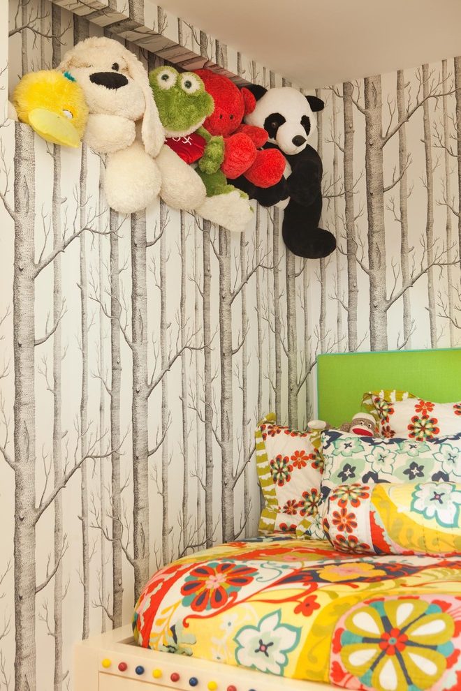 Orange County Ralph Lauren Wallpaper Home With Contemporary - Bedroom - HD Wallpaper 