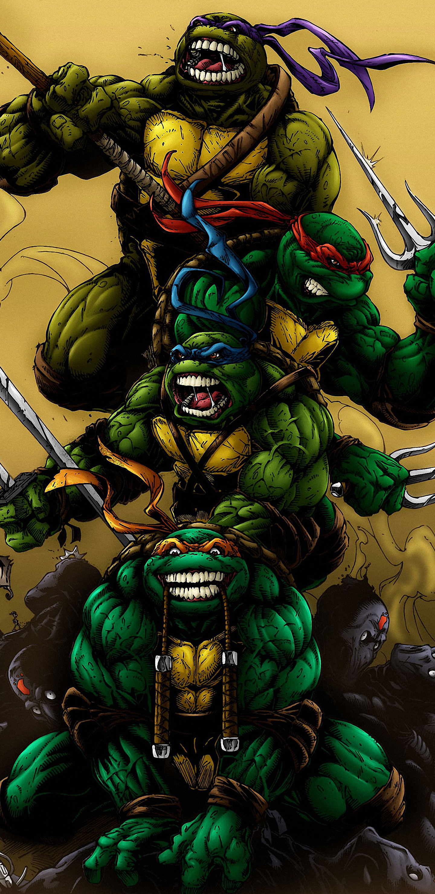 Hd Teenage Mutant Ninja Turtles Galaxy S8 Wallpapers - Ninja Turtles Wallpaper Hd Mobile - HD Wallpaper 